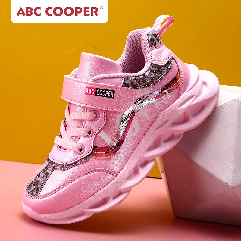 

Spring/Autumn Walking Shoes For Kids Girls White Children Casual Pu Shoes Hook & Loop Kids Girls Running Shoes Brand Girl Shoe