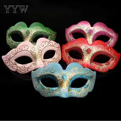 Венеция вечерние карнавальные маски для хеллоуина костюмы маски на пол-лица взрослых Маска карнавальная Венецианская маска для женщин