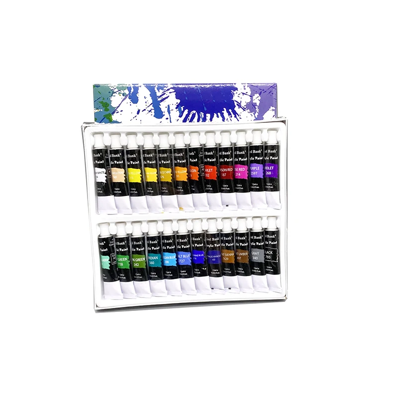 Набор акриловых красок 12 мл/трубка 24 цвета|acrylic paint set|paint setacrylic |