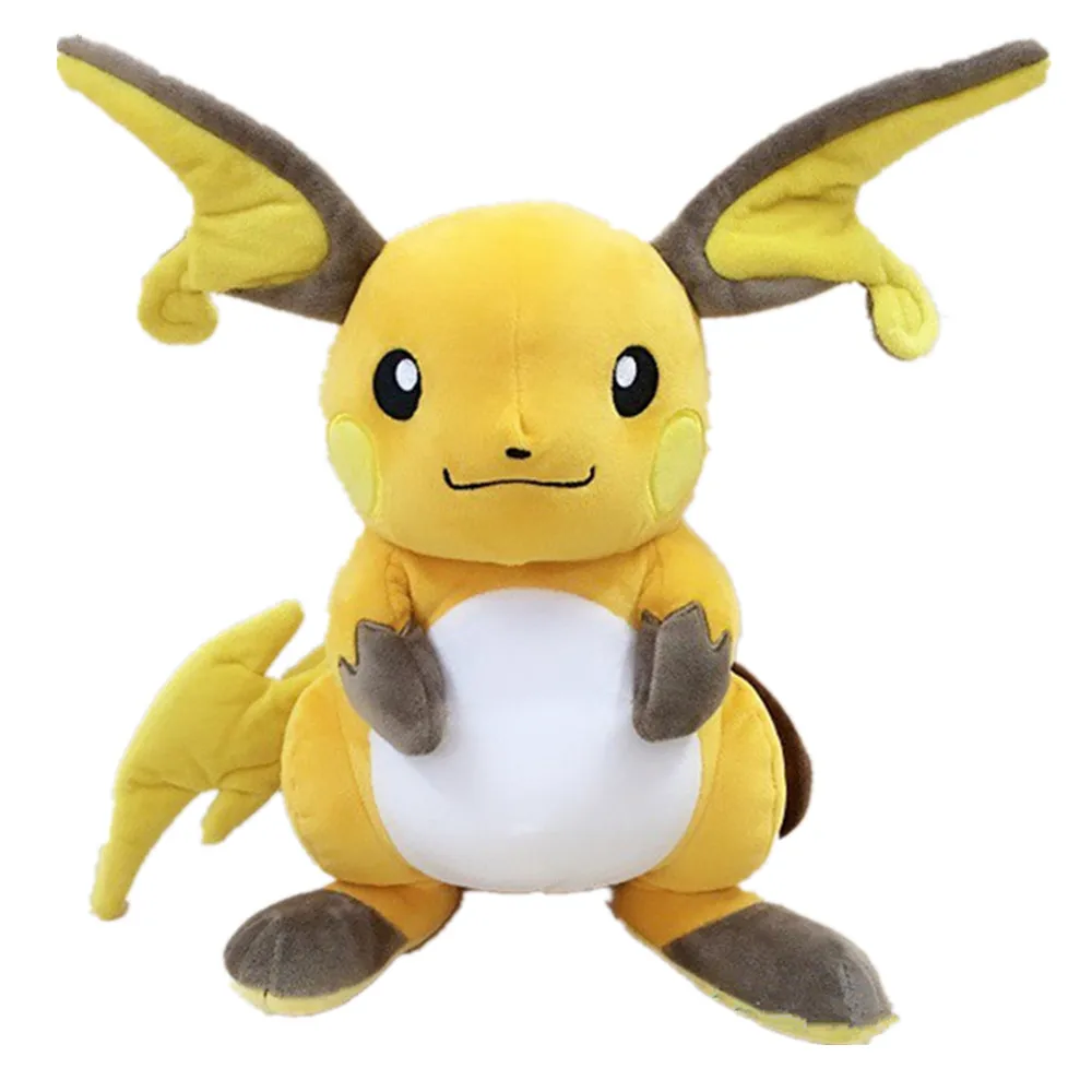9.8" 25Cm Raichu Pokemon Autorisé Farci Animal Doux Peluche Jouet Poupée Pokémon 