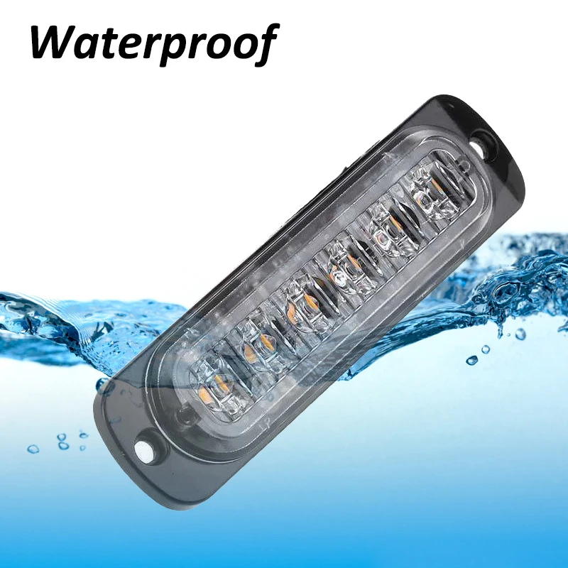 2x Maxi Rosso Ambra LED Laterali Luci Con / Lenti Fumè 12-24V Per - Foto 11