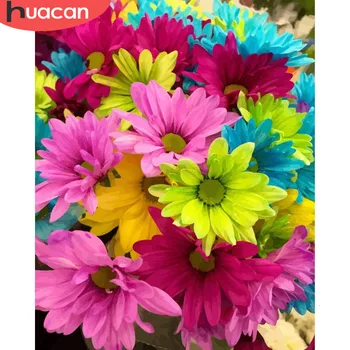 

HUACAN Coloring By Numbers Flower Drawing On Canvas HandPainted Kits Pictures Art Gift DIY Oil Painting Home Decor