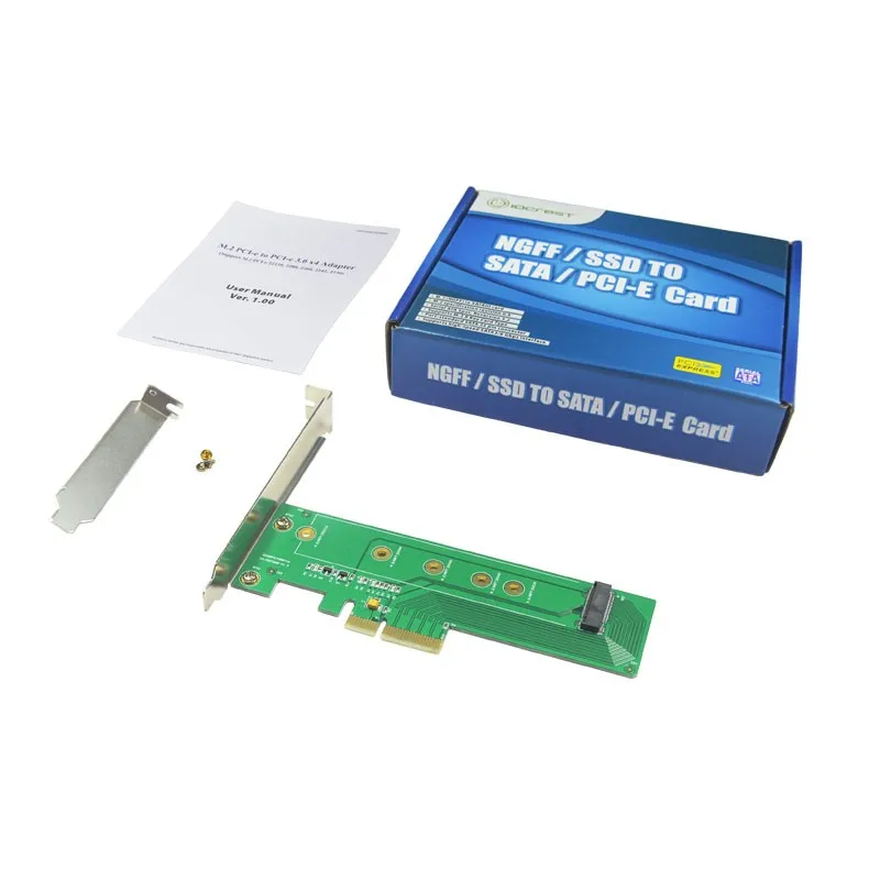 M.2 NVMe SSD NGFF в PCIE X4 адаптер для преобразования карты M ключ интерфейс HDD карты расширения