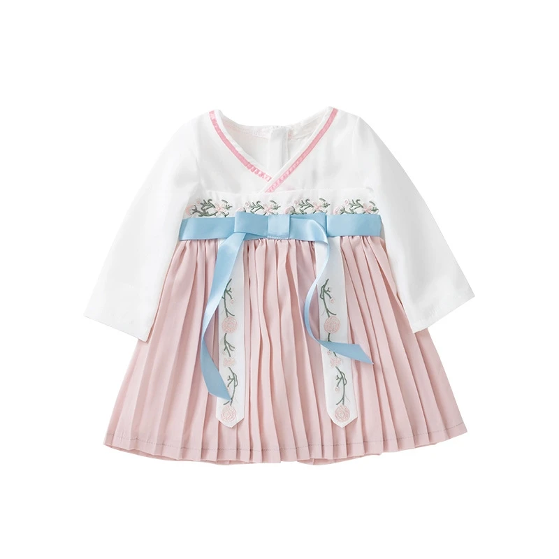 Новое Осеннее детское платье в Корейском стиле для девочек