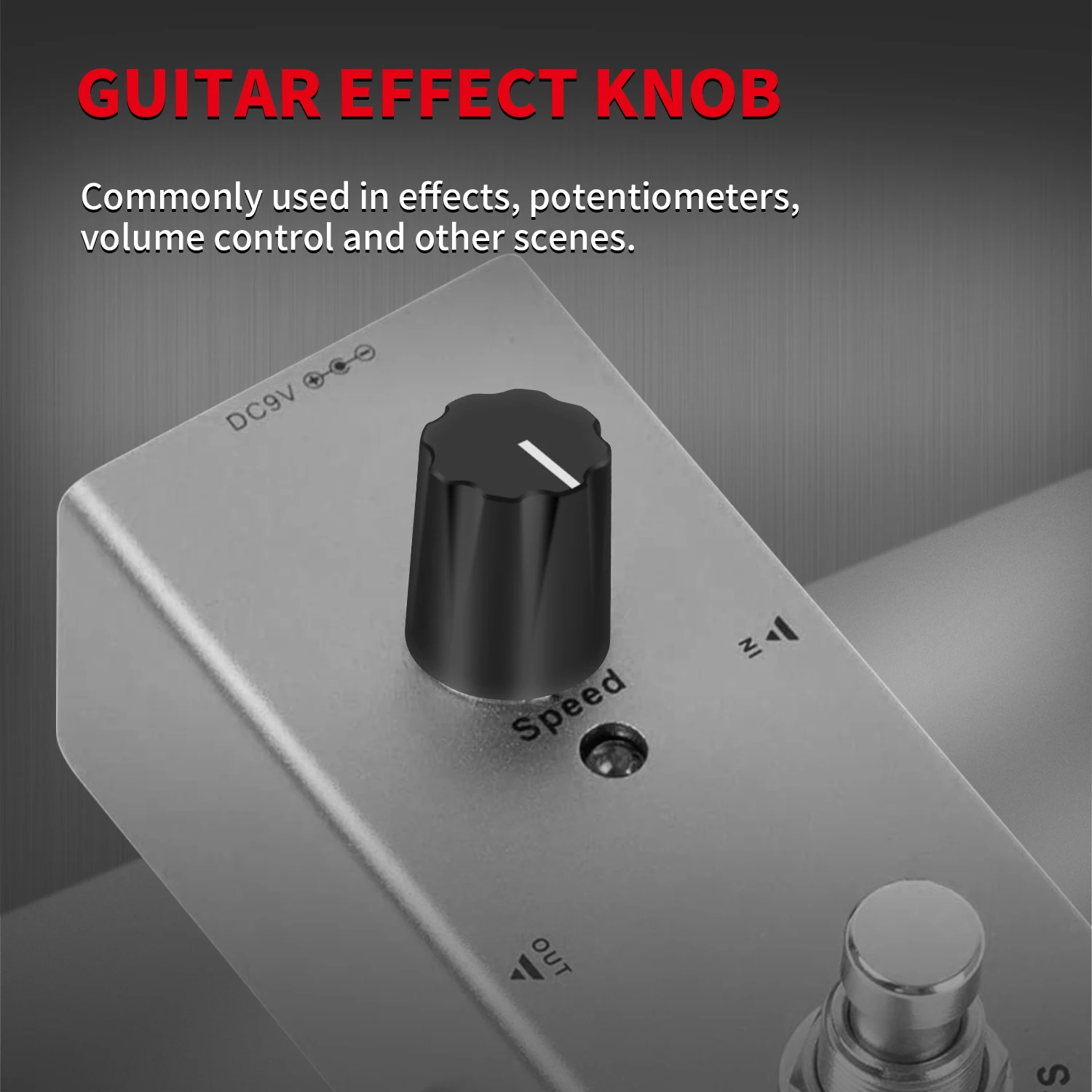 100PCS KN-1900H-S DAVIES 1900H Clone Pedal Volume Knobs With Brass Insert guitar control knobs