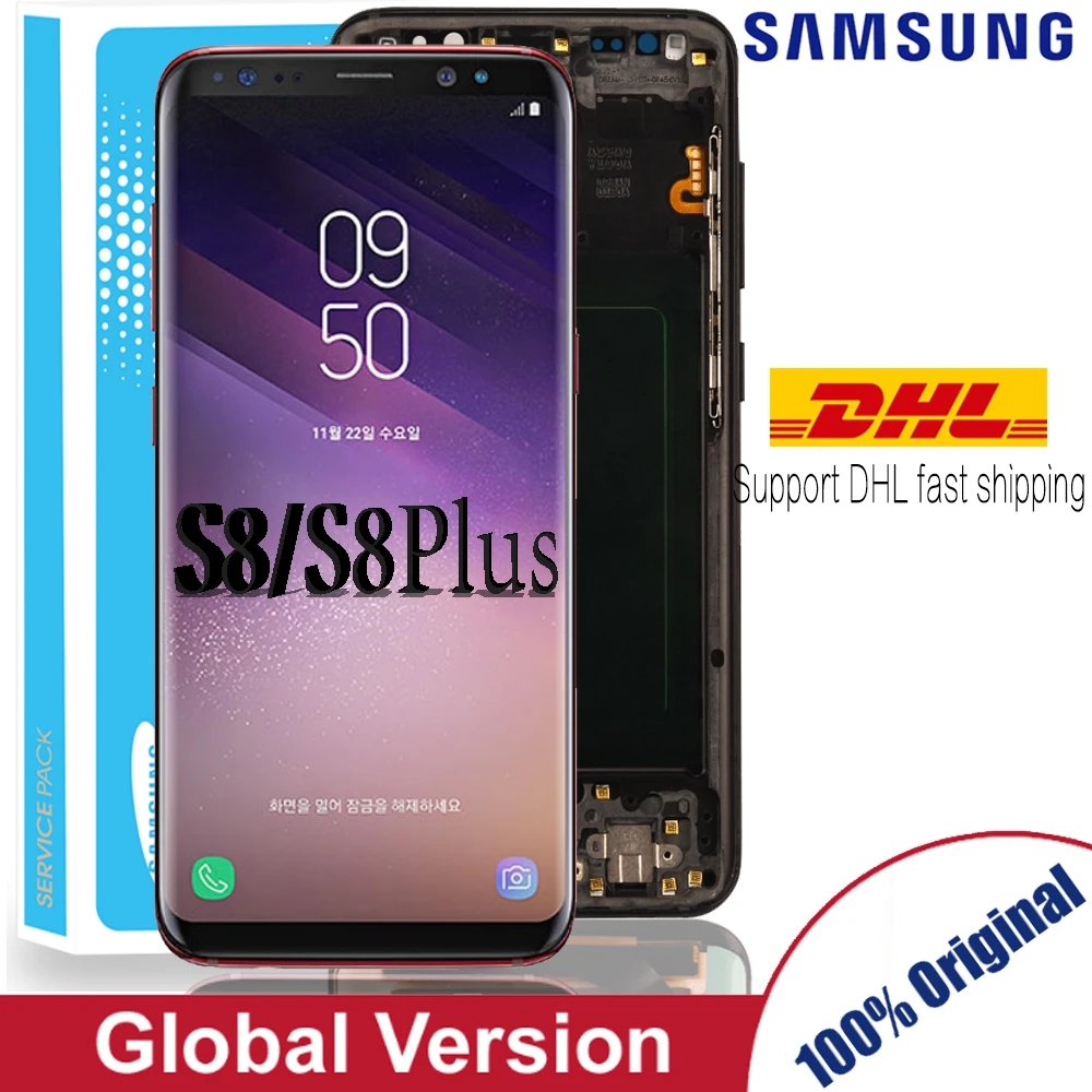 Super Amoled S8 Display With Burn Shadow For Samsung Galaxy S8 G950