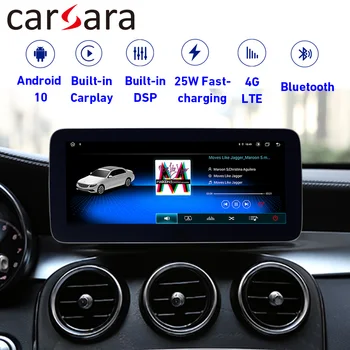 

Android 10 built in carplay interfacefor Benz C Class W205 S205 C205 GLC Class X253 2015-2018 touch screen Navigation