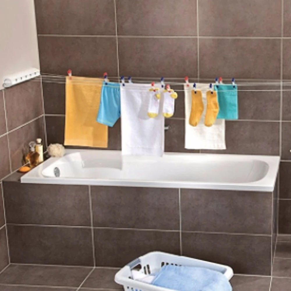 Stainless Steel Wall Hanger Retractable Indoor Clothes Hanger Magic Drying Rack Towel Rack Retractable Clothesline Clothes 1 Stainless Steel Wall Hanger Retractable Indoor Clothes Hanger Magic Drying Rack Towel Rack Retractable Clothesline Clothes 3