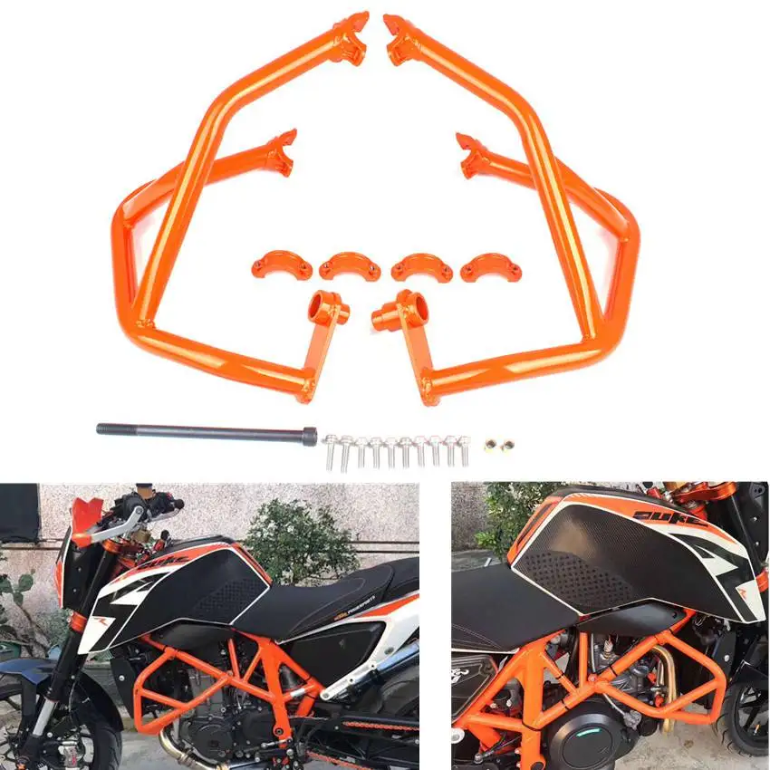Для KTM 690 Duke 2012 2013 бампер двигателя краш-бар Защита оранжевый