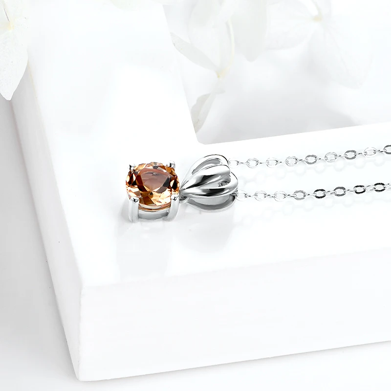 Zultanite Silver 925 Pendant Color Change Diaspore Stone Silver Pendant Necklace Simply Fashion Style Birthday Party Jewelry