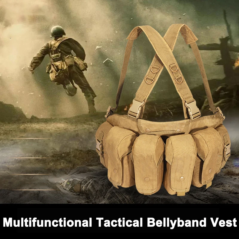 Tactical Army Military Vest Paintball Airsoft Accessories Ak 47 Webbed Gear Hunting And Equipment Load Bearing | Спорт и развлечения