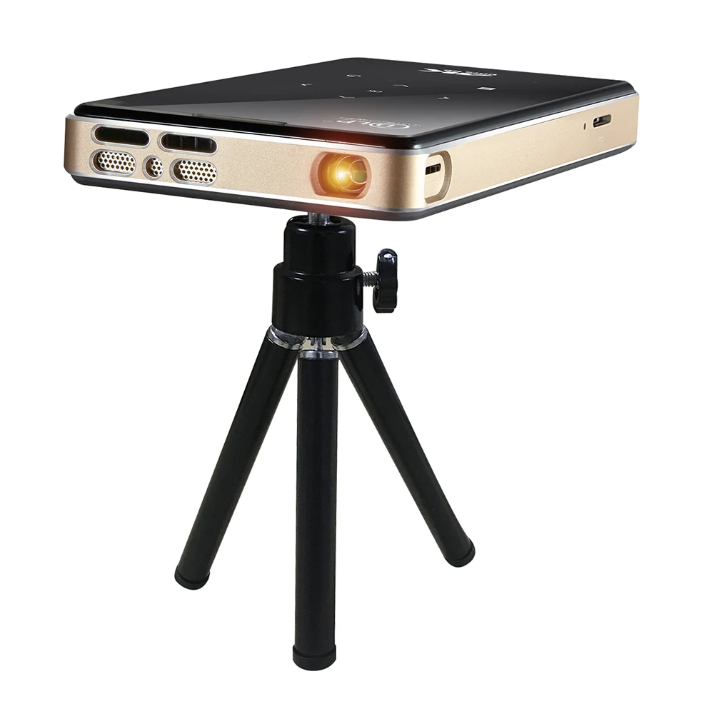 

DLP P09 2020 NEW full HD projector android 9.0 ddr4 2GB 16GB mini portable 4K wifi projector bluetooth HDMI Battery video Beamer