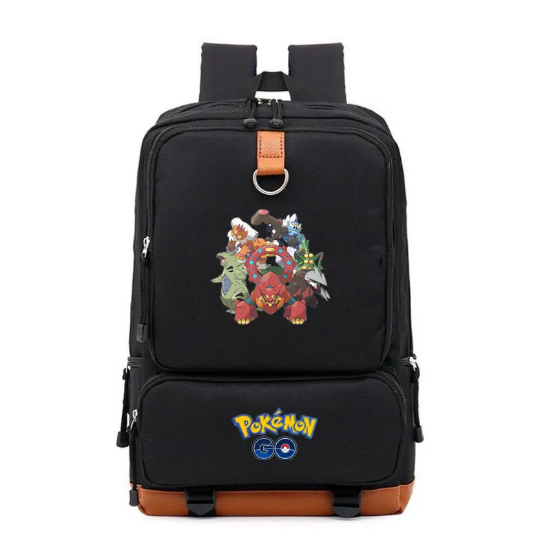 Карманный Монстр Пикачу mochila Печать Рюкзак для подростков Mimikyu Gengar школьная сумка на плечо Рабочая дорожная сумка для ноутбука рюкзак - Цвет: O
