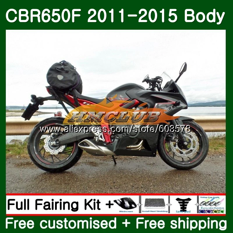 CBR-650F для HONDA CBR 650F 650 F 2011 2012 2013 130CL. 14 черный глянец CBR650 F CBR-650 CBR650F, возрастом 11, 12, 13, 14, 15, обтекатель - Цвет: No. 1