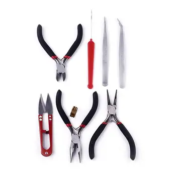 

1 Set 8pcs Beading Tool Kits Bead Jewelry Making Work Tools with Beaders Package