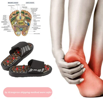 

Foot Massage Slippers Acupuncture Therapy Massager Shoes For Foot Acupoint Activating Reflexology Feet Care Massageador Sandal