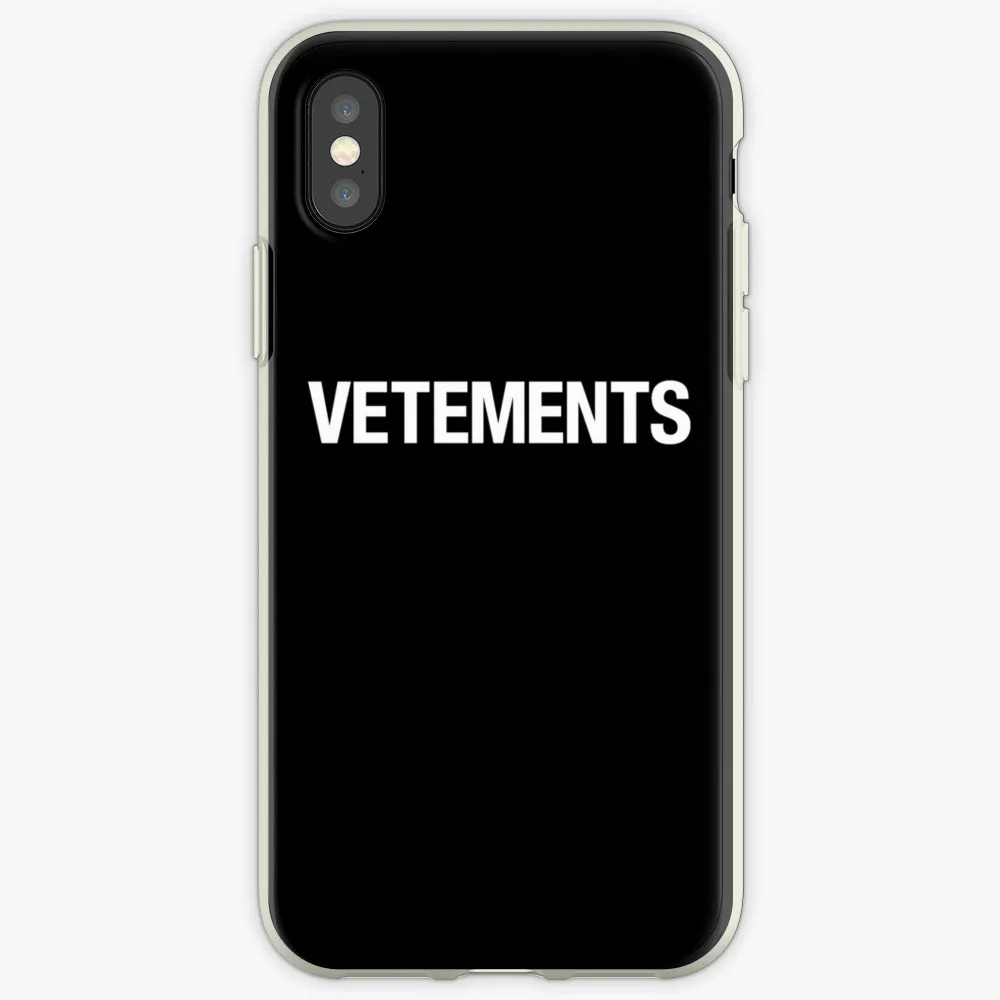 Прозрачный чехол VETEMENTS для Apple iphone X XSMAX XR 6 6s 5 5S Coque 7 8 xr | Мобильные телефоны и