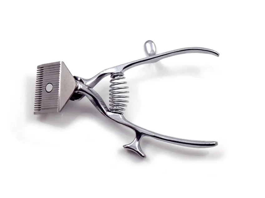 Pets/ Horse Grooming Humane Hand Hair Clippers  - Non electronic Manual Silent Portable Barber Tools 4