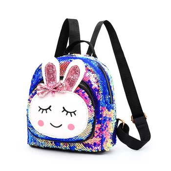 

Fashion Toddler Children Girls Cute Cartoon Backpack Schoolbag Sequin Bling Rucksack School Bookbag Daypack