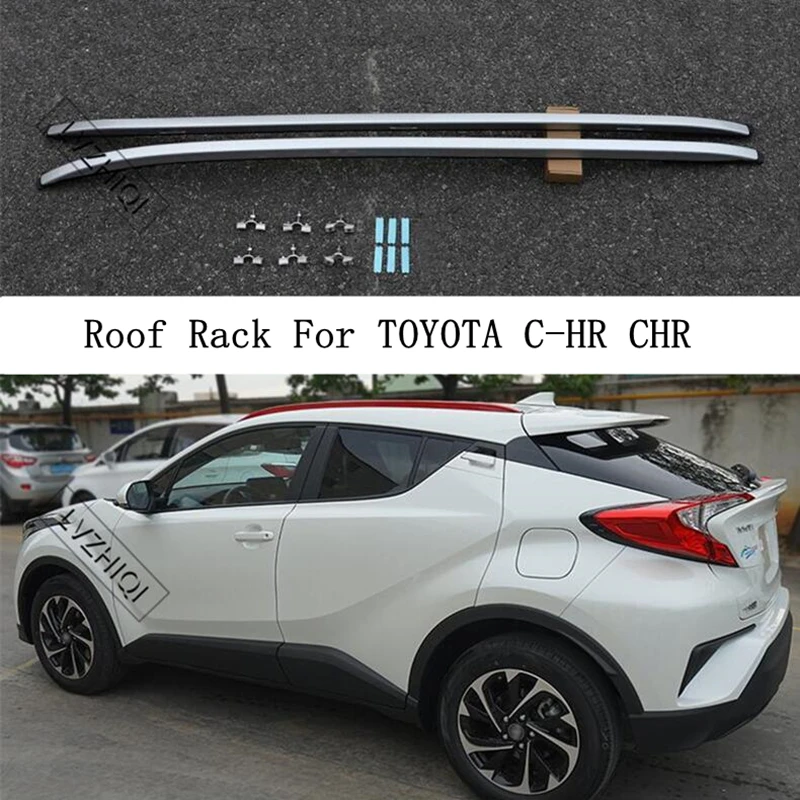 トヨタc Hr Chr 17 18 19 21 22ルーフラック荷物ラックバーレールキャリアトップアルミ合金自動車の付属品 ルーフラック ボックス Aliexpress