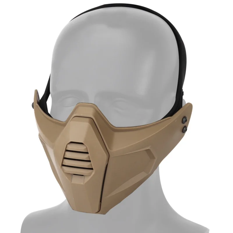 Tactical) Hunting Mask Airsoft Face Mask Shooting Wargames Camo Half Face Protective Lower Mask Paintball Protection Mask