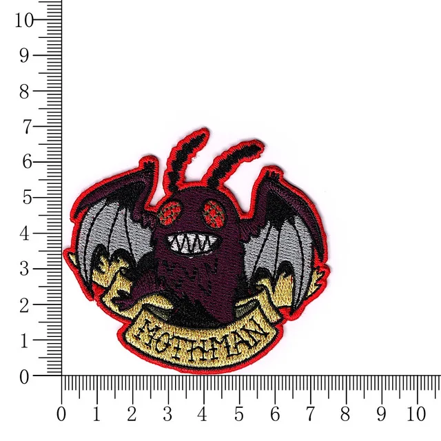 MOTHMAN вышитые патчи приклеивающиеся утюгом нашивки для аксессуары