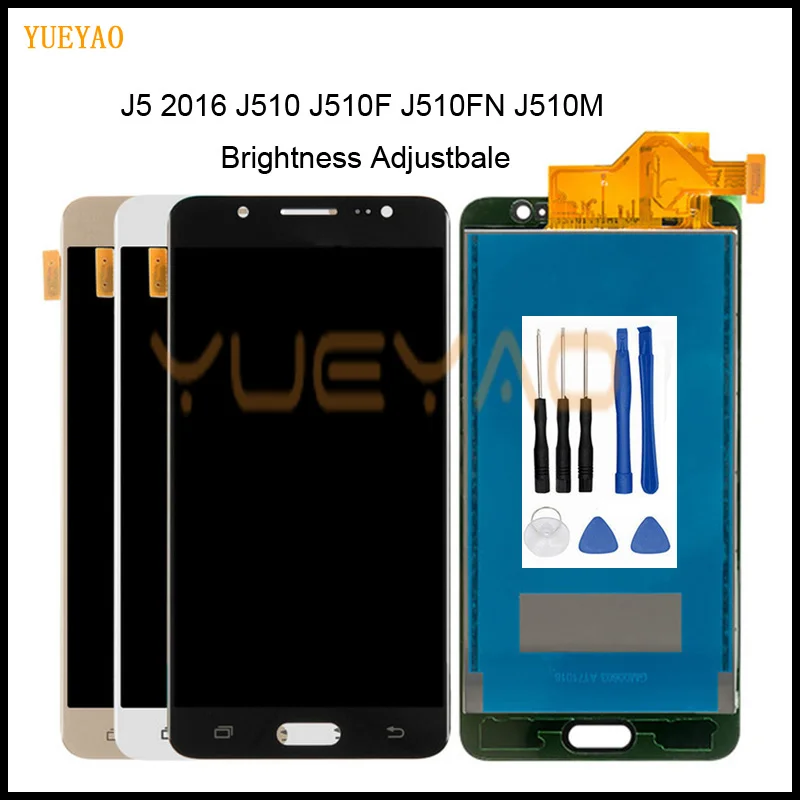 For Samsung Galaxy J5 2016 J510 LCD Display Touch Screen J510FN J510F J510M J510H /DS Adjust Brightness Free Tools | Мобильные