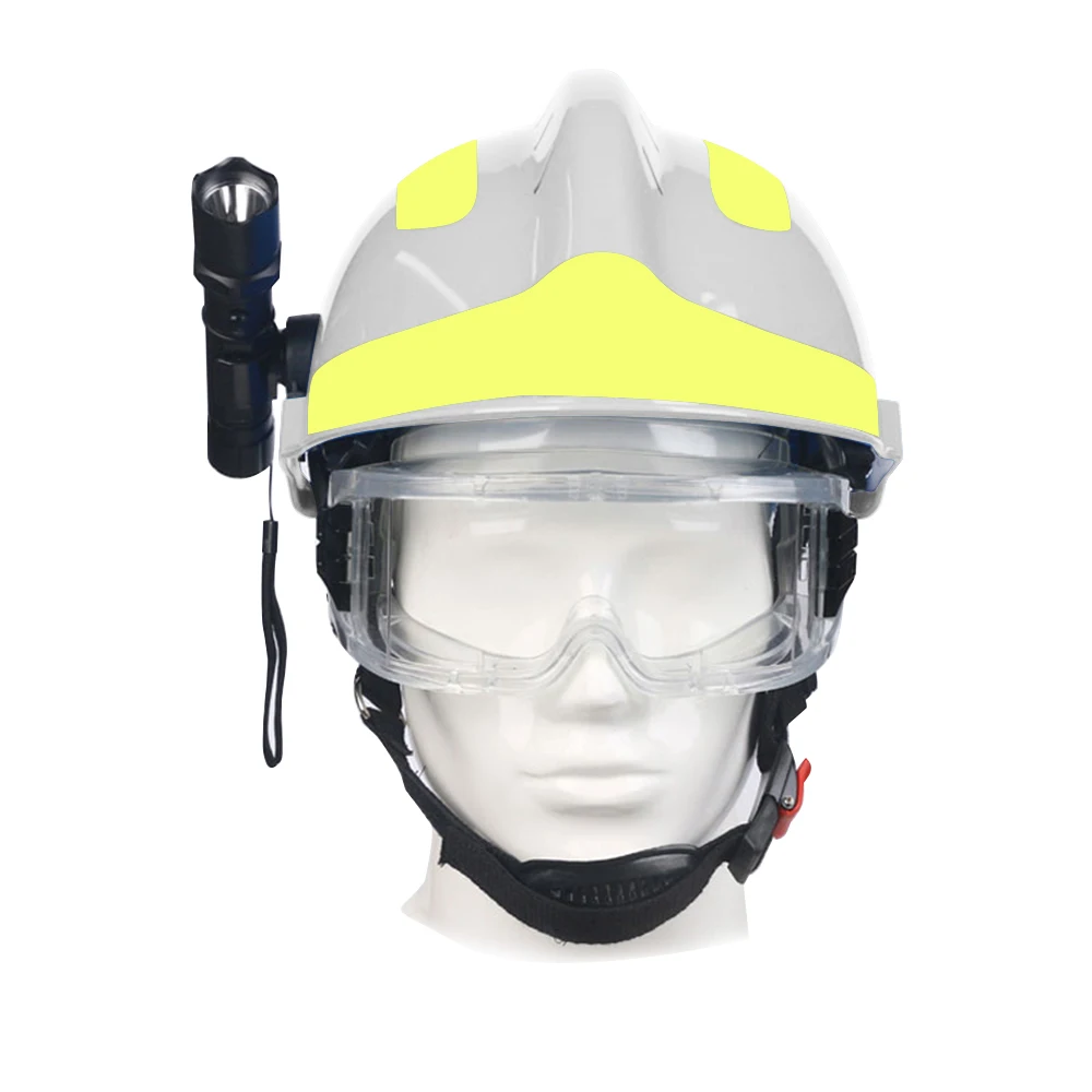 

Fire Fighter Safety Helmets Rescue Helmet Workplace Fire Protection Hard Hat with Headlamp Goggles Protective Anti-impact