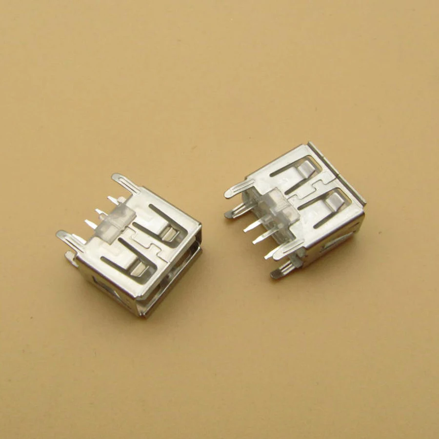 200 шт. материнская плата для ноутбука micro 2,0 USB 4pin 4 pin DC белый Тип плоский угол 180 градусов Женский Разъем для печатной платы разъем