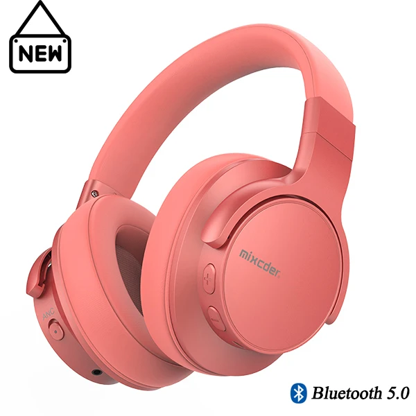 Orange Upgrade.5.0 Mixcder E7 активные Беспроводные наушники с шумоподавлением Bluetooth 5,0 стерео Bluetooth гарнитура Быстрая зарядка с микрофоном - Цвет: Orange Upgrade.5.0
