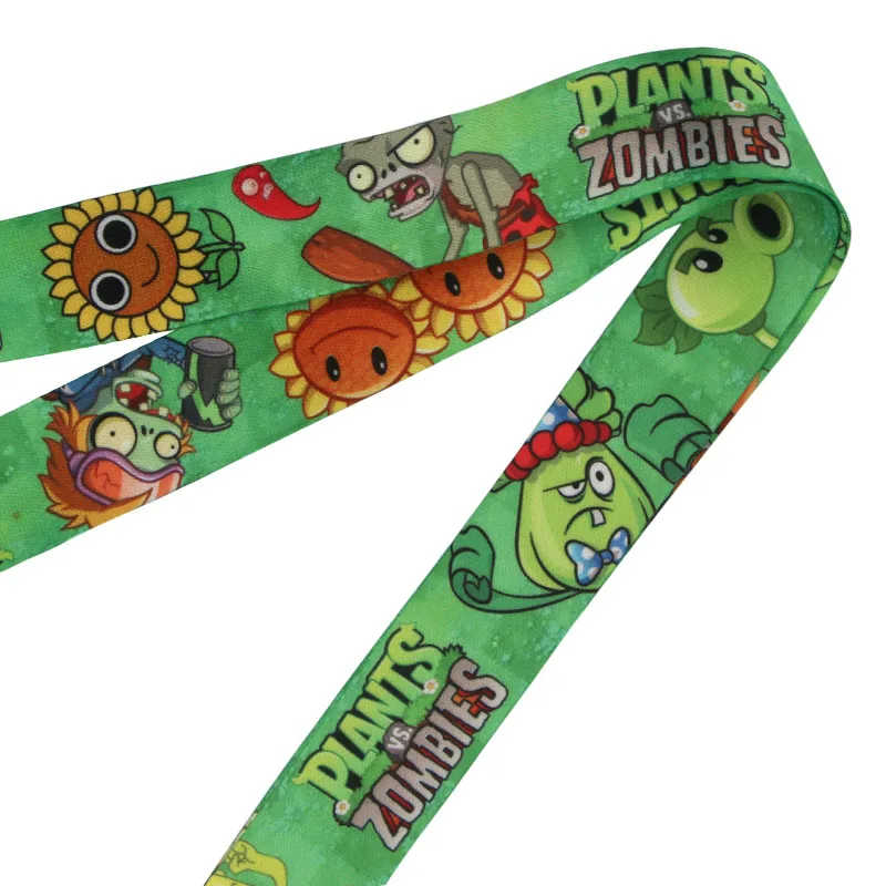 PC227 растения брелок в форме зомби Lanyards держатель удостоверения личности ID карта Пропуск Тренажерный зал мобильный телефон USB бейдж держатель ключевой ремень