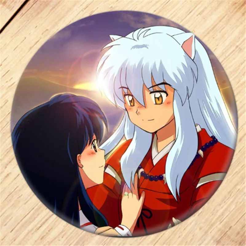 58mm Brooch Inuyasha Hanyo no Yashahime: Princess Half-Demon Acrylic Badges  Icons Button