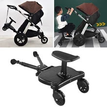 Placa de conector de pie para cochecito de bebé, silla de paseo con ruedas, Universal