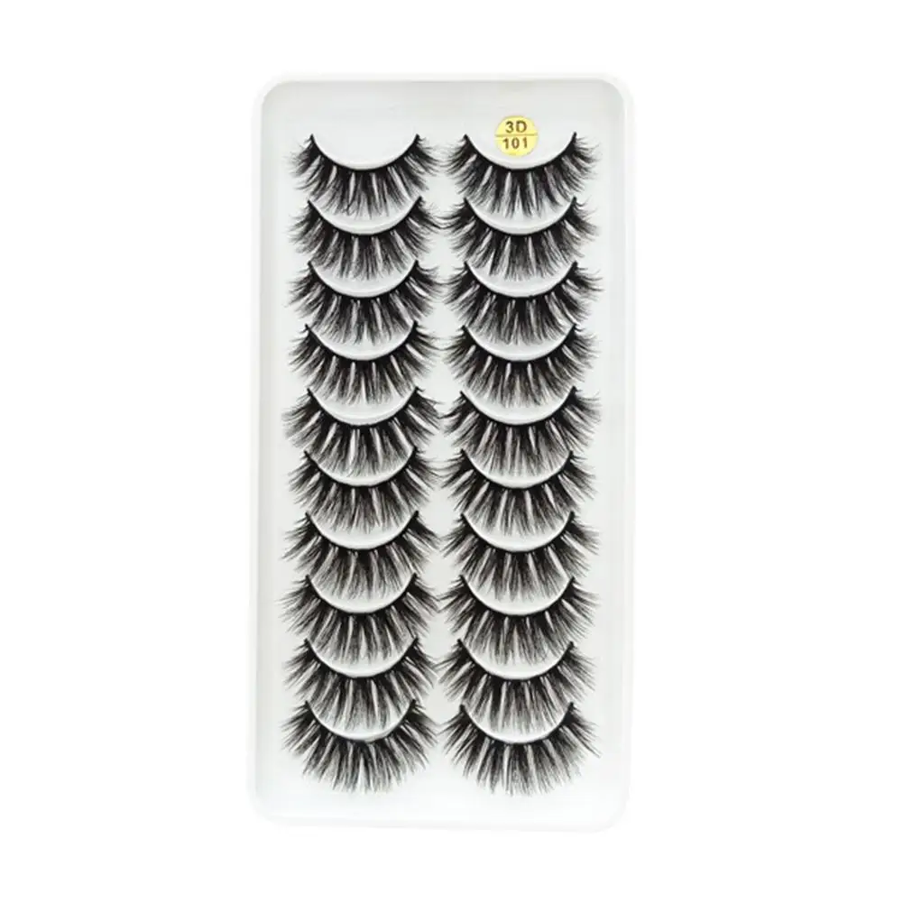

10pairs 3D Faux Mink Eyelashes Dramatic Fake Lashes Eyelashes Eyelashes Long Thick Natural Makeup Extension False Maquiagem S3I1