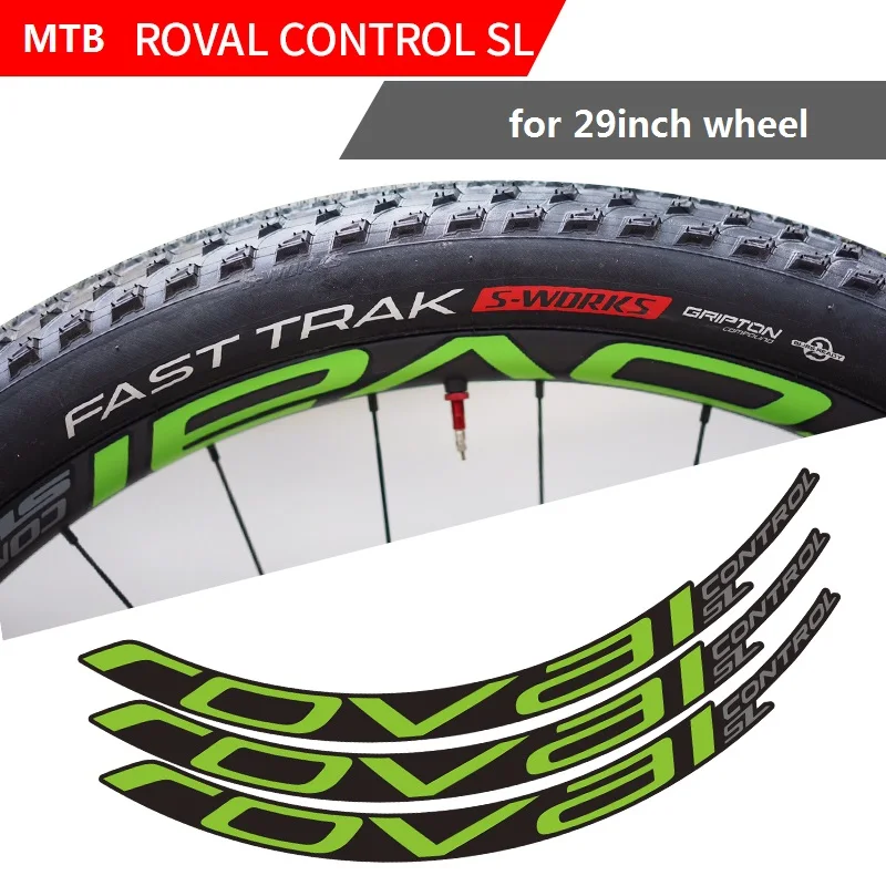 2019 Set di adesivi a due ruote per Roval Control SL Mountain Bike 29  pollici ruota MTB decalcomania per bicicletta da ciclismo|Bicycle Stickers|  - AliExpress