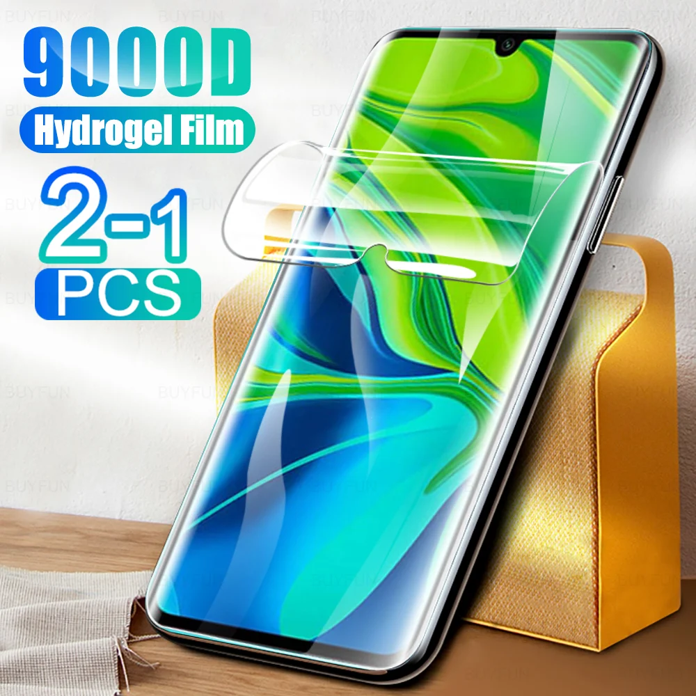 2-1Pcs Hydrogel Soft Film For Xiaomi Mi Note 10 Lite Pro Screen Protector Safety Protective Xiao Note10 10Pro | Мобильные телефоны