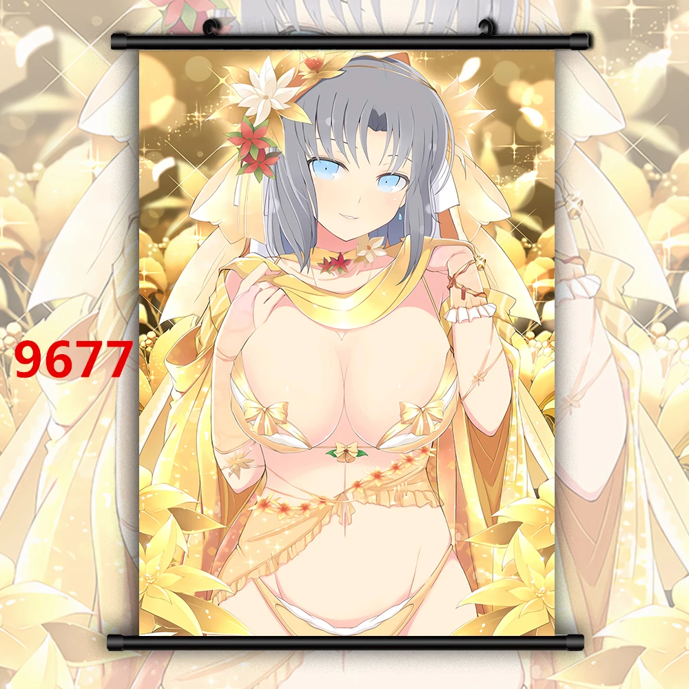 Senran Kagura халат свадебное платье Аниме Манга HD печать плакат свиток