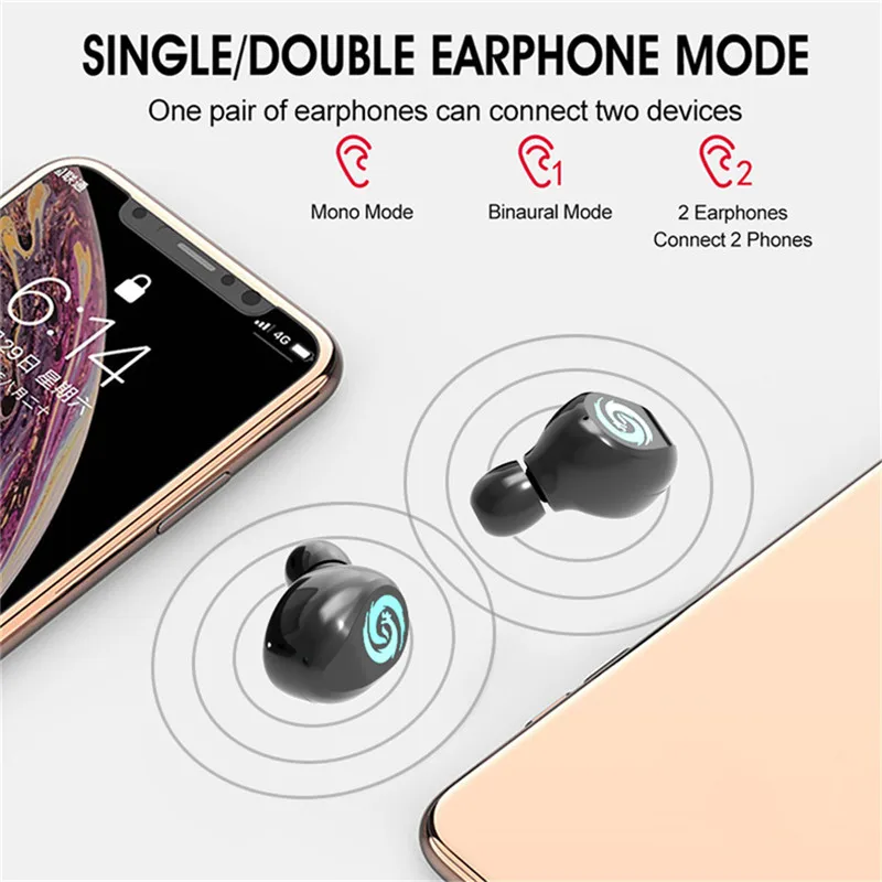 F11 Водонепроницаемый Bluetooth 5,0 гарнитура TWS беспроводные наушники мини наушники стерео наушники