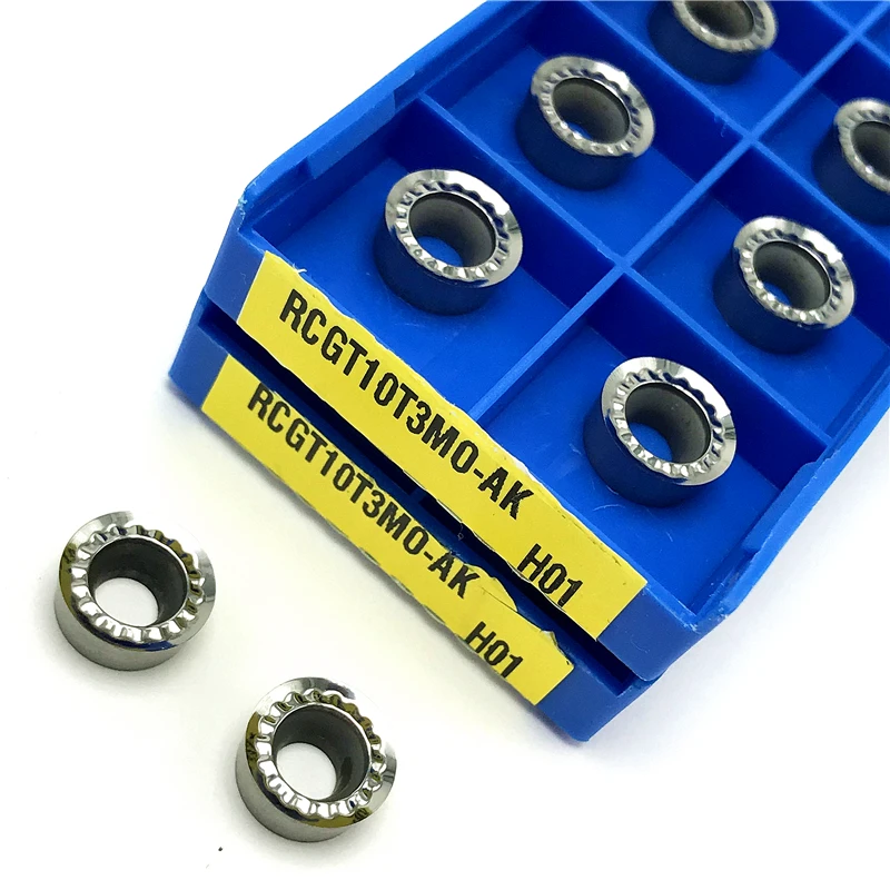 

Алюминиевый Токарный Инструмент RCGT10T3 MO AK H01, токарный инструмент с ЧПУ, токарные инструменты RCGT 10T3, фрезерная вставка