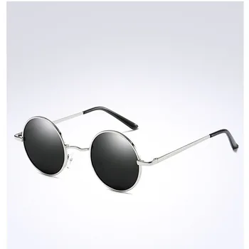 

Classic Gothic Steampunk Style Round Sunglasses Men Women Brand Designer Retro Round Metal Frame Colorful Lens Sun Glasses