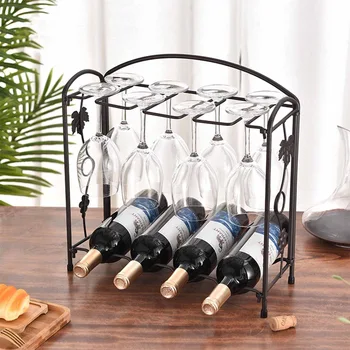 

Wine Organizers Display Glass Holder Metal Bottle Rack Stand Bottle Storage Wine Organizer Wine Rack Wine Collection