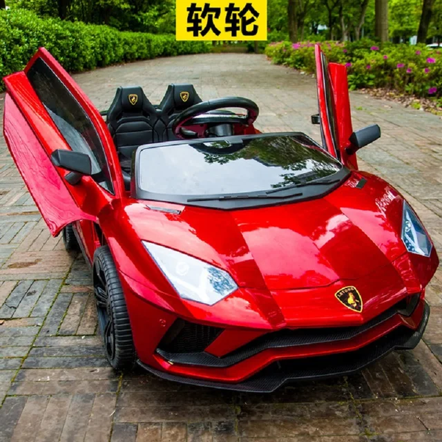 Children's Electric Car Four Wheeled Double Car With Remote Control Baby Car 1-3 Years Toys 4-5 Years Old Can Seat Two People 1