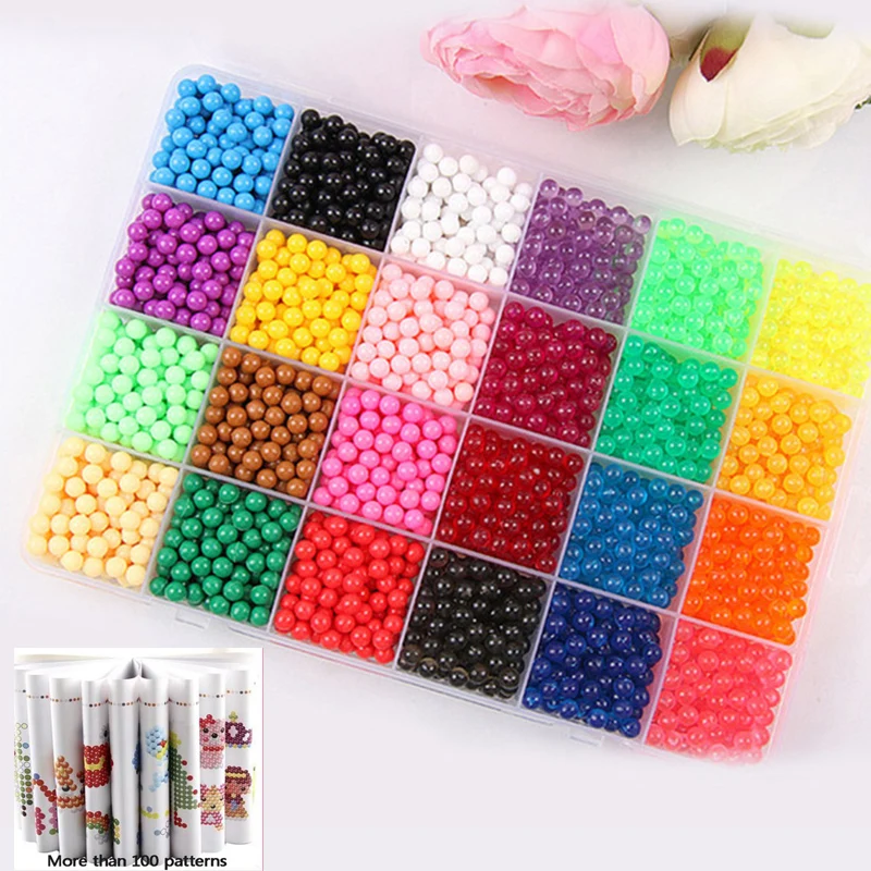 Kids Perler Pegboard Water Bead Animal Molds Accessories Magic Bead Jigsaw  3d Puzzle Educational Toys Diy Children Magic Beads - Puzzles - AliExpress