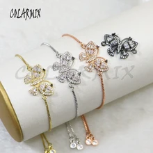 10 шт., в форме бабочки браслеты с украшением в виде кристаллов Шарм ошибок браслеты с украшением в виде кристаллов аксессуары соединители браслеты из нержавеющей стали для женщин 5706