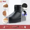 INOE clásico impermeable de cuero de piel de oveja de piel de invierno botas para la nieve de las mujeres casuales de invierno zapatos de tobillo negro gris 35-44 ► Foto 2/6