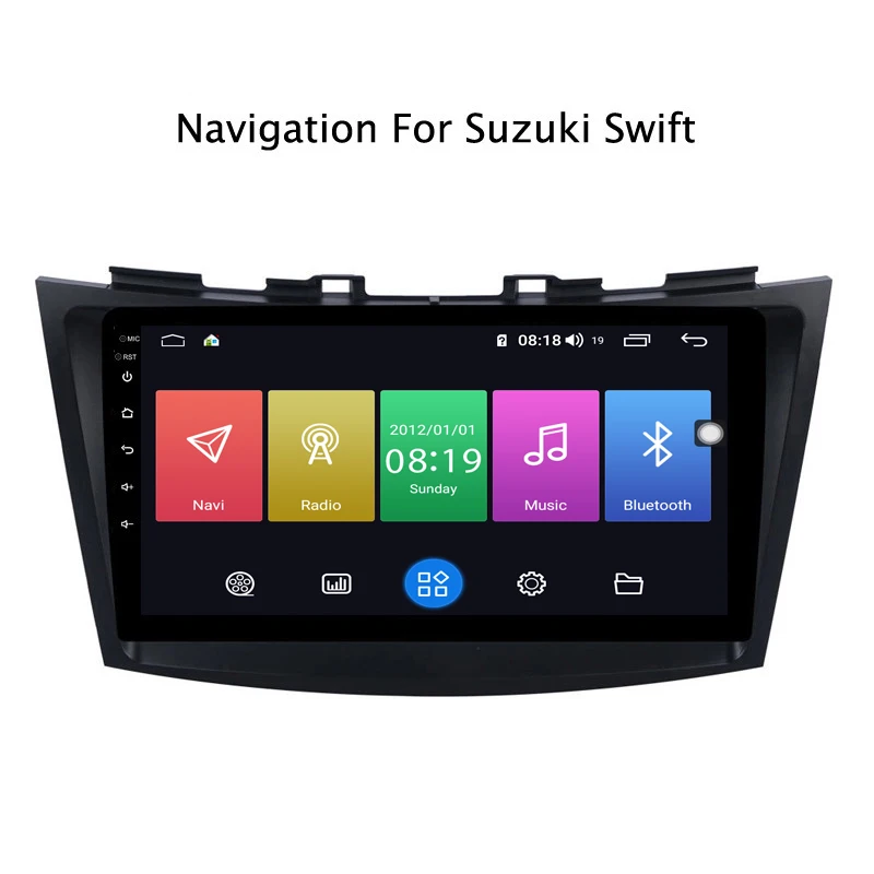 Ectwodvd 9 дюймов Andriod 8,1 автомобильный DVD gps для Suzuki Swift 2010- 4G ram 64G rom CarPlay DSP 4G LTE с wifi