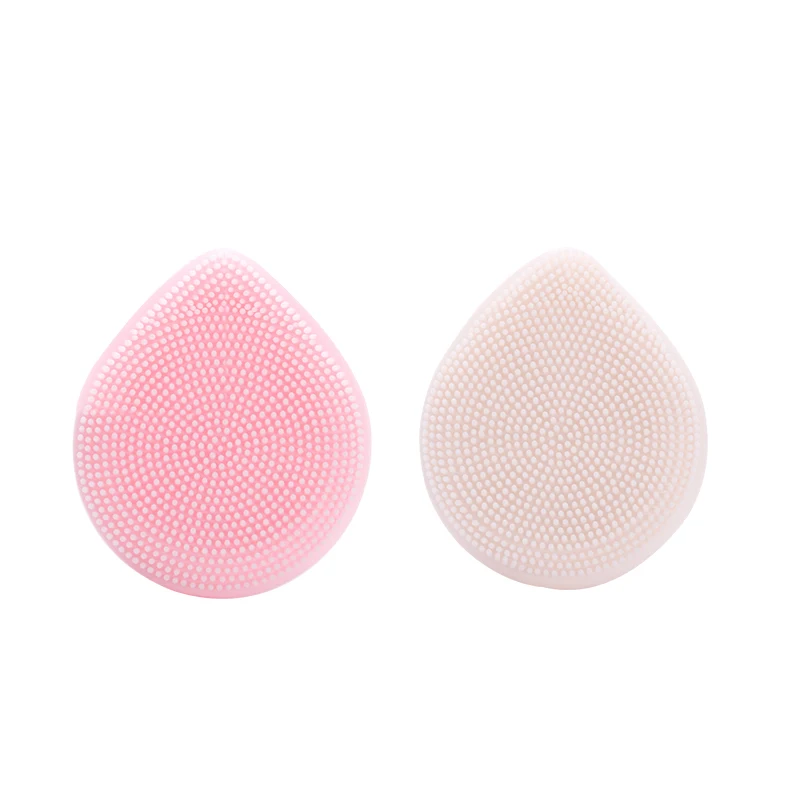 2PCS Новое поступление силиконовая Косметическая моющая Подушечка Для лица отшелушивающая кисть для чистки лица Мягкая глубокая очистка лица кисти - Цвет: 2PCS