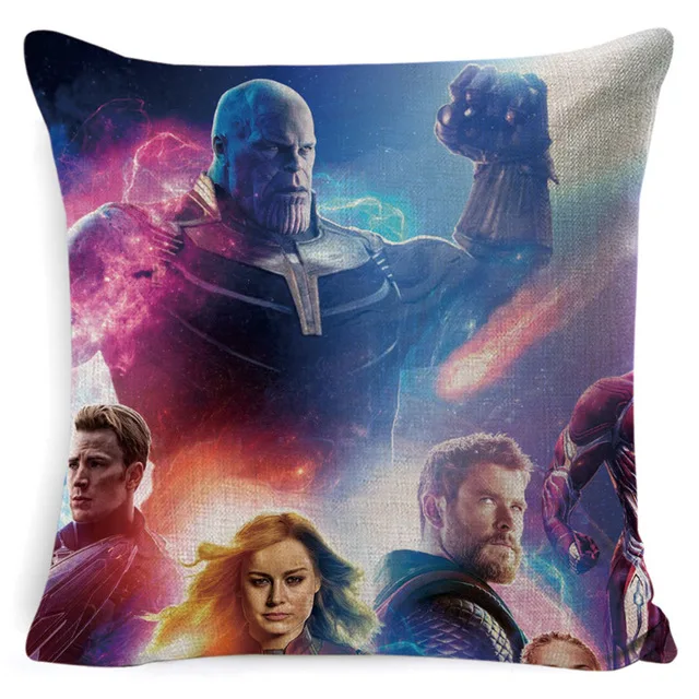 H02 Мстители Endgame Чехлы для подушек из хлопка и льна Чехлы для подушек 45x45m Чехлы для подушек в спальню для дома отеля - Цвет: H02
