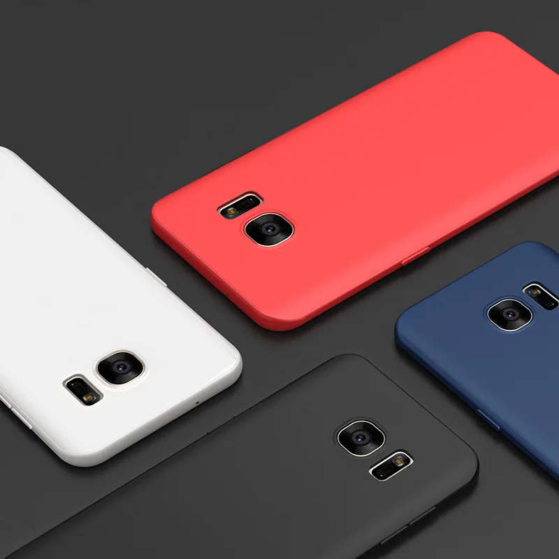 Ультратонкий Мягкий матовый ТПУ чехол ITEUU для Samsung Galaxy S7 Edge чехлы накладка на