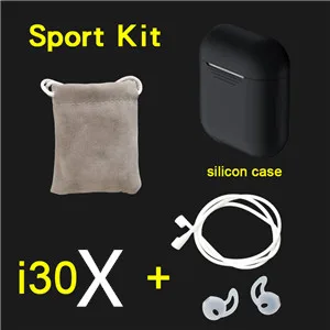 i30X sport black I30 X 1:1 TWS 5 часов мощности беспроводные наушники Bluetooth наушники 8D бас наушники PK W1 чип i10 i11 i12 i9s i20 i30 - Цвет: i30X sport black